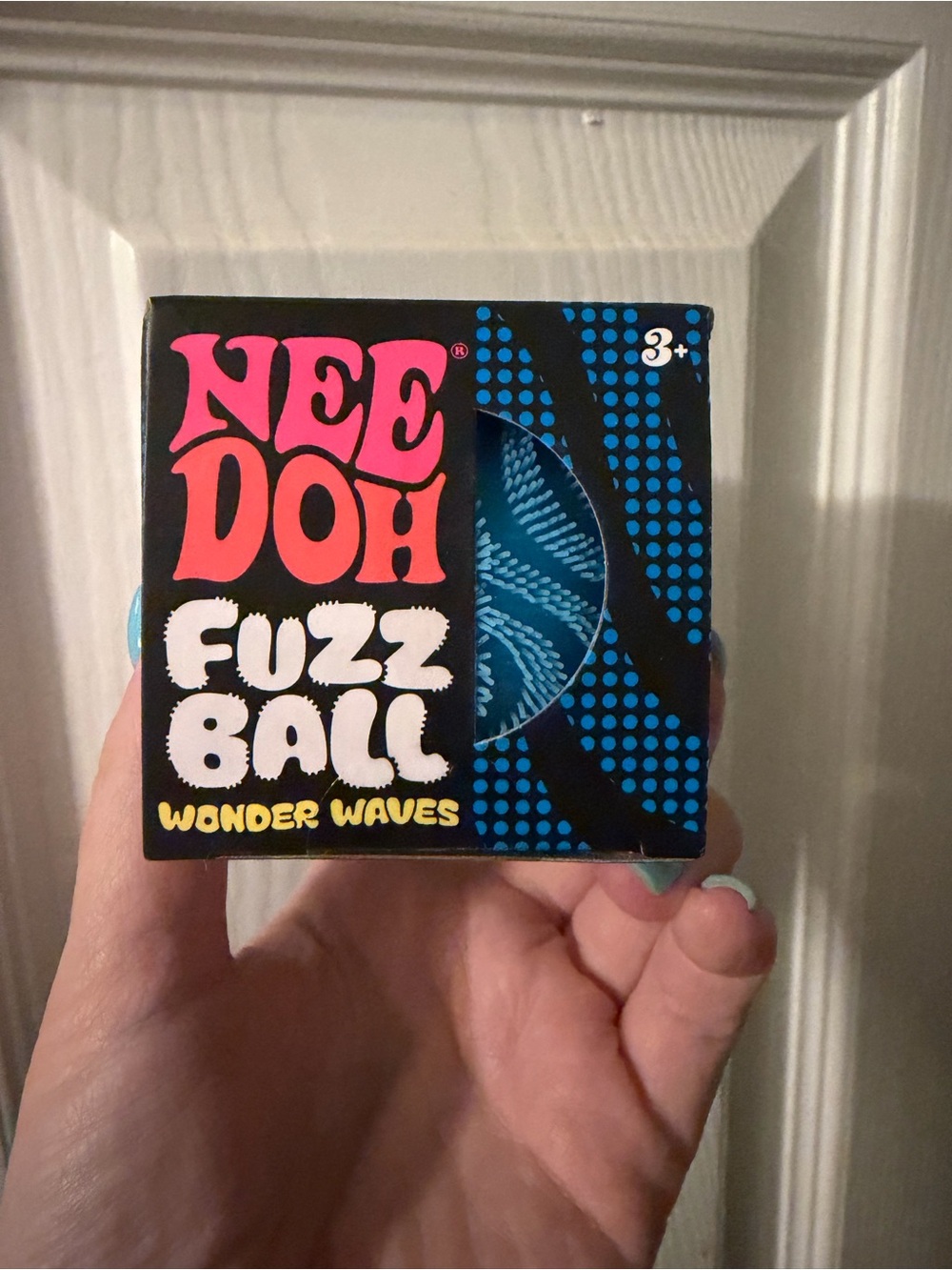 NeeDoh Fuzz Ball Wonder Waves - Blue Sensory Toy